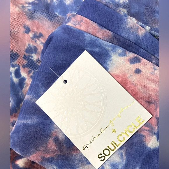 NWT Spiritual Gangster x Soul Cycle Supernova Tiedye Seamless Tank Blue Tied M/L - Picture 7 of 12